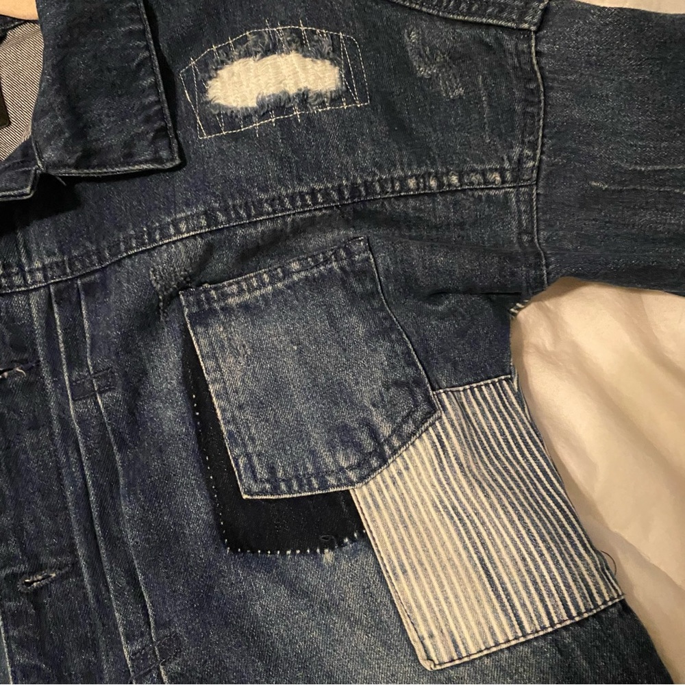 Patched Denim Jacket